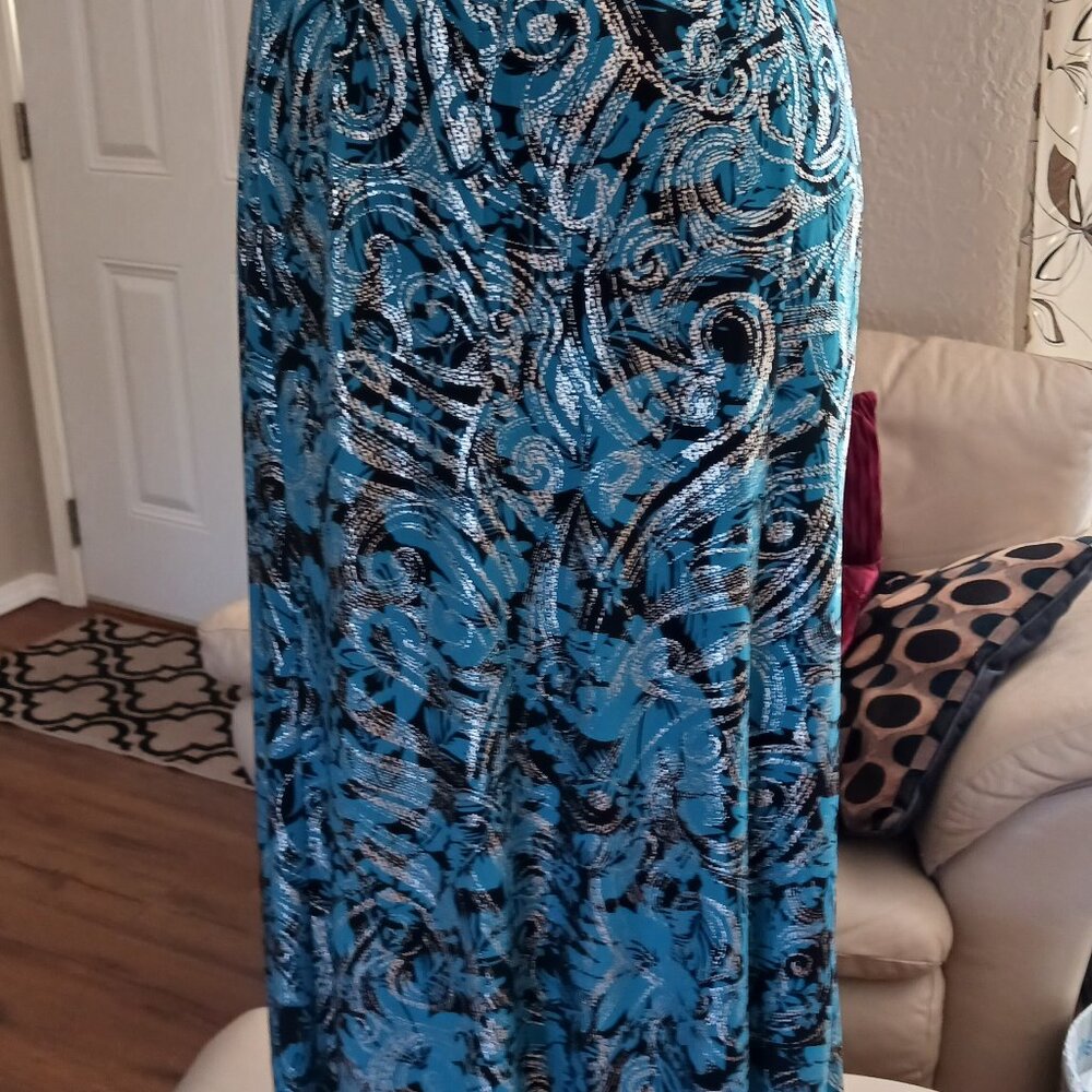 Midi Print Skirt